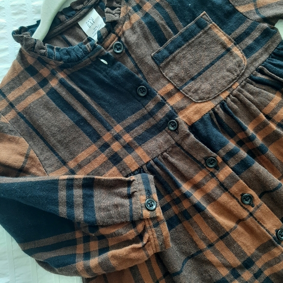 GAP Soft Flannel Dress, size 12-18 months - Picture 3 of 6